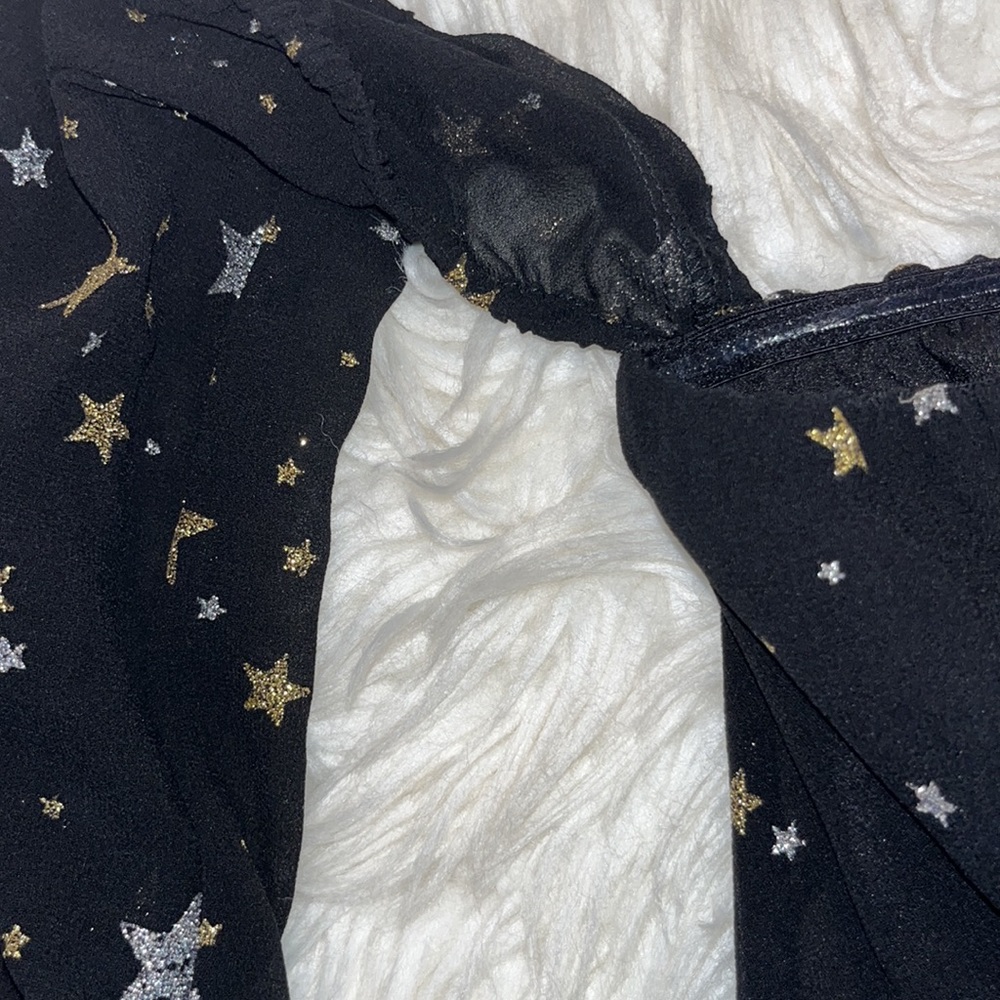 NWT Lovers + Friends Monique Dress ~ in Black & Gold - Picture 8 of 16